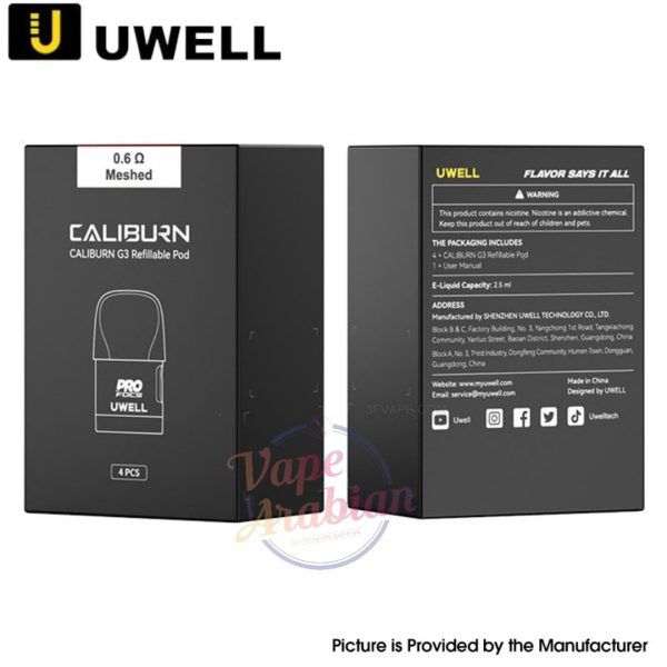 Uwell Caliburn G3 Pod Cartridge 0.6 ohm