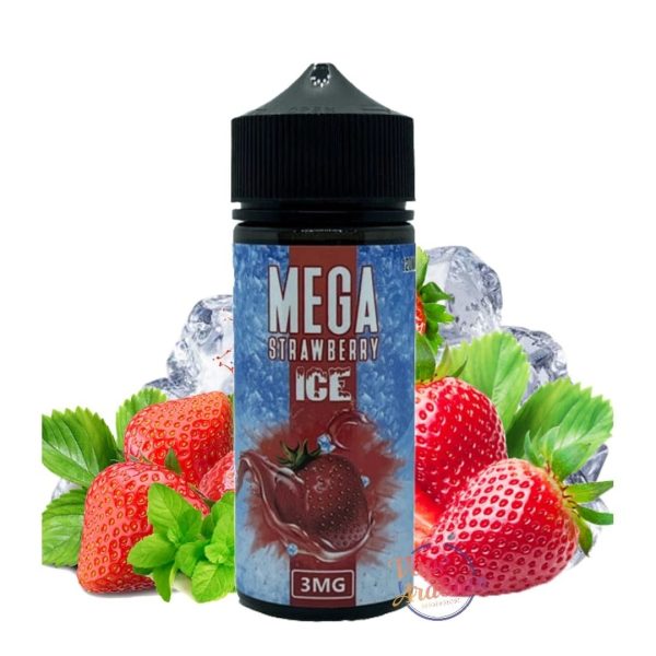 Mega 120mL Vape Liquid- Mega Strawberry Ice