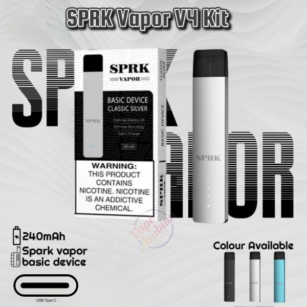 SPRK Vapor V4 Basic Kit- Classic Silver