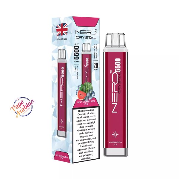 Nerd Crystal 5500 Puffs- Watermelon Ice