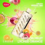 Vozol Gear Shisha 25000 Puffs Disposable Passion Fruit Lychee Orange