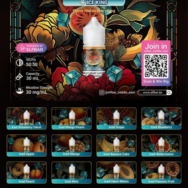 ELFLIQ Nic Salts 30mg Ice King