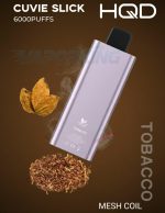 The HQD Cuvie Slick 6000 Puffs Disposable Pod Device utilizes advanced technology to maintain flavor integrity throughout the entire lifespan of the device.