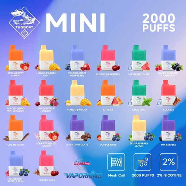 Tugboat Mini 2000 Puffs 20mg